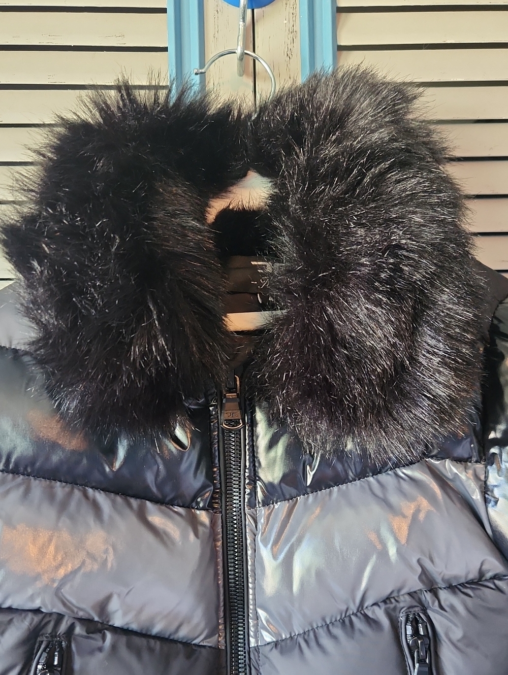 Jordan Craig Kids Black Puffer Coat Faux Fur Collar - Picture 3 of 13